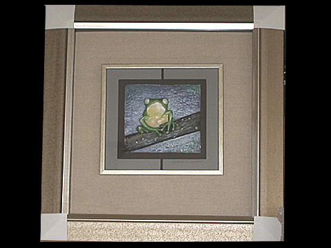 ID0072瓷漆畫-青蛙