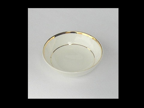 No.045 燦金骨瓷調味盤7.5cm H0203-01(y00603)