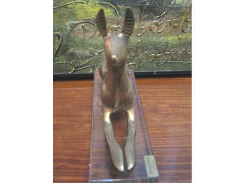 y01462(銅製擺飾)銅雕坐狗